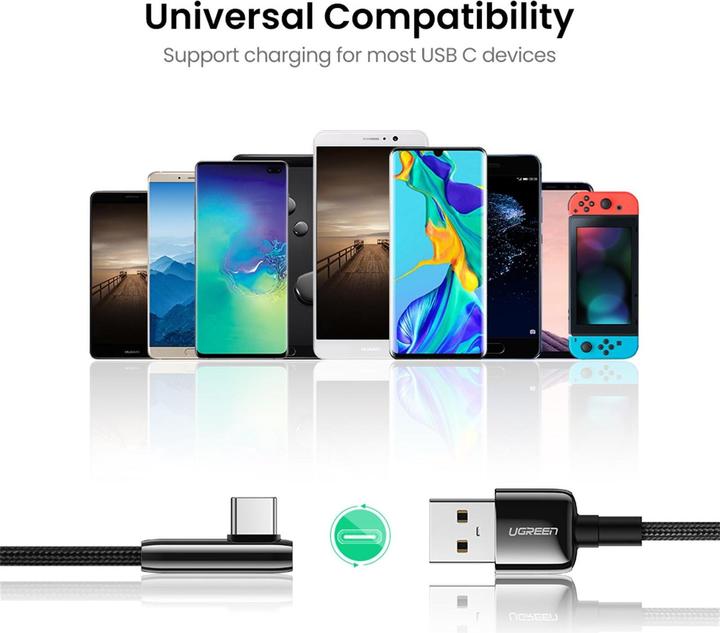 Actual product image Ugreen USB A — USB C (2 m, USB 2.0)