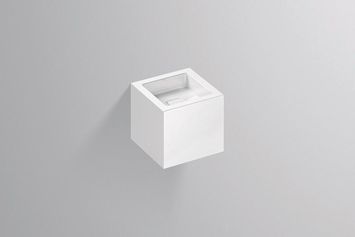 Image du produit Alape Lavabo WT.QS325X, carré L : 329mm H : 300mm P : 349mm, 4271000000, blanc (349 mm, 329 mm)