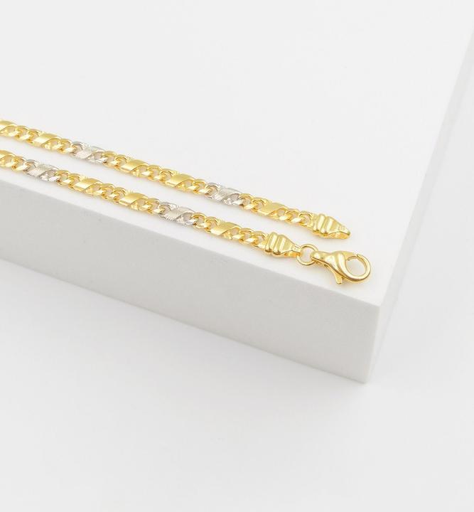Produktbild Muau 8er-Kette (750, Weissgold, 18K Gelbgold, 50 cm)