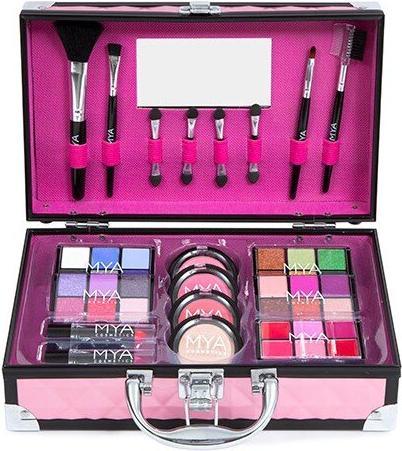 Produktbild MYA Cosmetics Mya Travel Bon Voyage Pink/Black Maletin 24 Sombras + 3 Colorete + Iluminador
