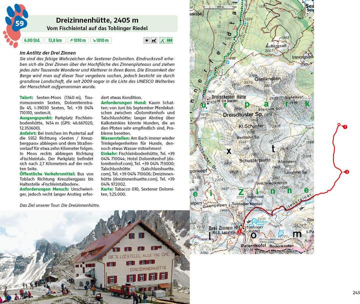 Valori nutrizionali e ingredienti Wandern mit Hund Südtirol (Tedesco, Franziska Rössner, 2024)