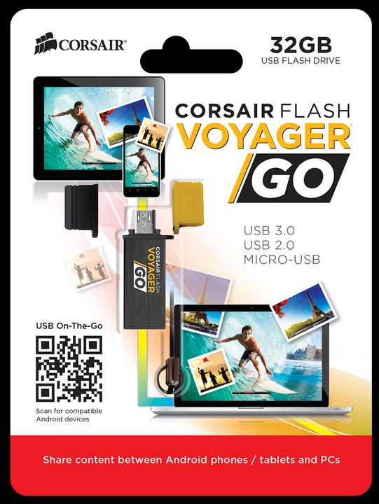 Produktbild Corsair Voyager Go (32 GB, USB 3.2)