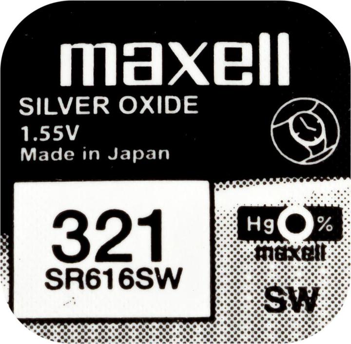 Maxell Knopfzelle SR616SW (10 Stk., SR616, 16 mAh)