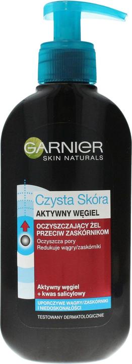 Actual product image Garnier Skin Naturals Pure Score Intensive Activated Carbon Cleansing Gel For Face From Pump 150Ml (Gel, 150 ml)