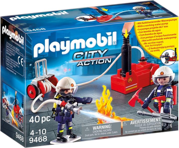 Image du produit Playmobil Pompiers avec pompe à incendie (9468, Playmobil City Action)