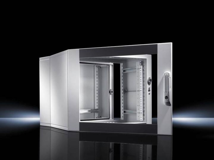 Actual product image Rittal EL wall-mounted enclosure, 3-part with mounting rails and profile rails (15 RU, 19 inch rack)