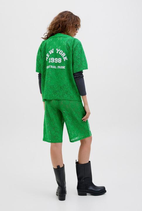 Actual product image JJXX Jxstine Lace Rlx Hw Long Shorts Jrs Ln (L)