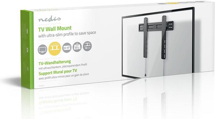 Actual product image Nedis TVWM5030BK - 81.3 cm (32 inch) - 139.7 cm (55 inch) - 100 x 100 mm - 400 x 300 m (Wall, 55", 35 kg)