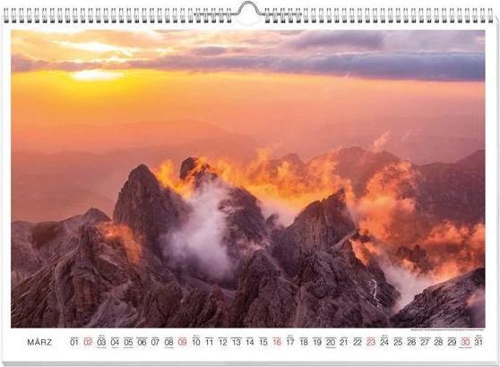 Actual product image South Tyrol Premium Calendar 2025 (60 x 42 cm, German)
