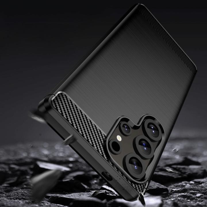 Produktbild Cover-Discount Galaxy S25 Ultra - Metall Carbon Look Hülle (Samsung Galaxy S25 Ultra)