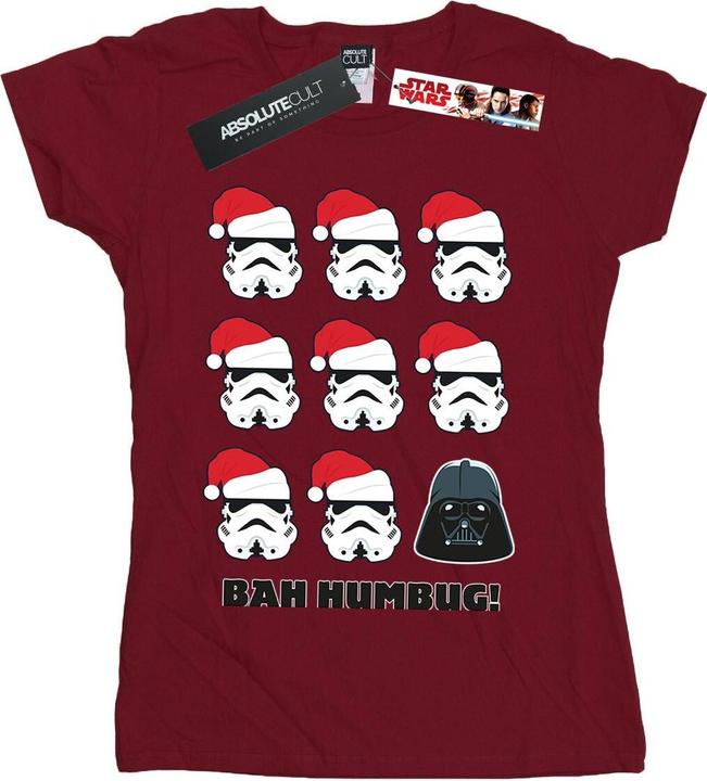 Actual product image Star Wars Womens/Ladies Christmas Humbug Cotton T-Shirt (M)