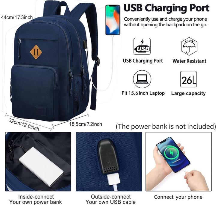 Produktbild Keofid Wasserdichter Laptoprucksack mit Diebstahlschutz
