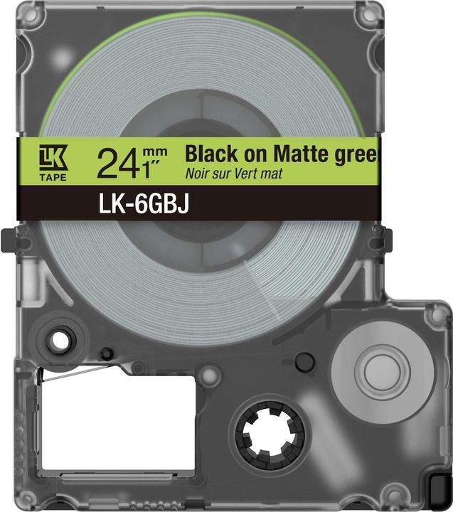 Produktbild Epson Matte Green/Black 24mm LK-6GBJ (2.40 cm, Grün)