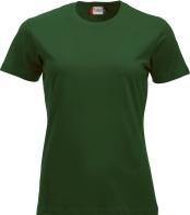 Clique Damen T-Shirt Classic-T 029361, Baumwolle, flaschengrün, Grösse L (L)