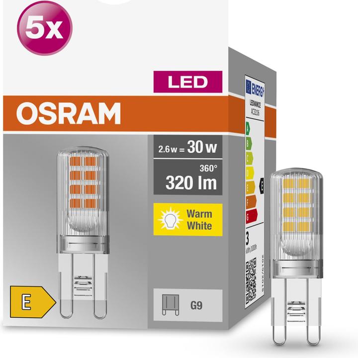 Produktbild Osram Led Base Pin G9 (G9, 2.50 W, 320 lm, 5 x, E)