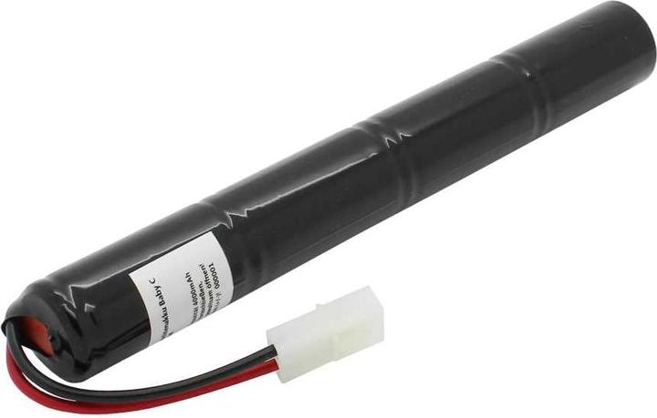 Image du produit XCell Batterie d'éclairage de secours NiMH 4,8V 4000mAh L1x4 Baby C avec câble de 80mm et prise adaptée à (1 pcs, 4000 mAh, Piles rechargeables + chargeur)