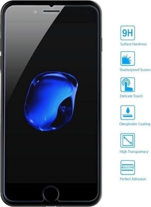 Actual product image Screenguard Apple iPhone 8 Plus Protective Glass Film Case Friendly Design (Apple iPhone 8 Plus)