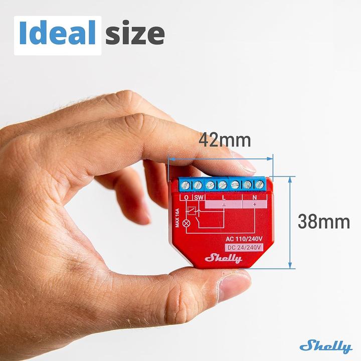 Image du produit Shelly Plus 1PM WiFi-Switch (Actionneur de commutation)