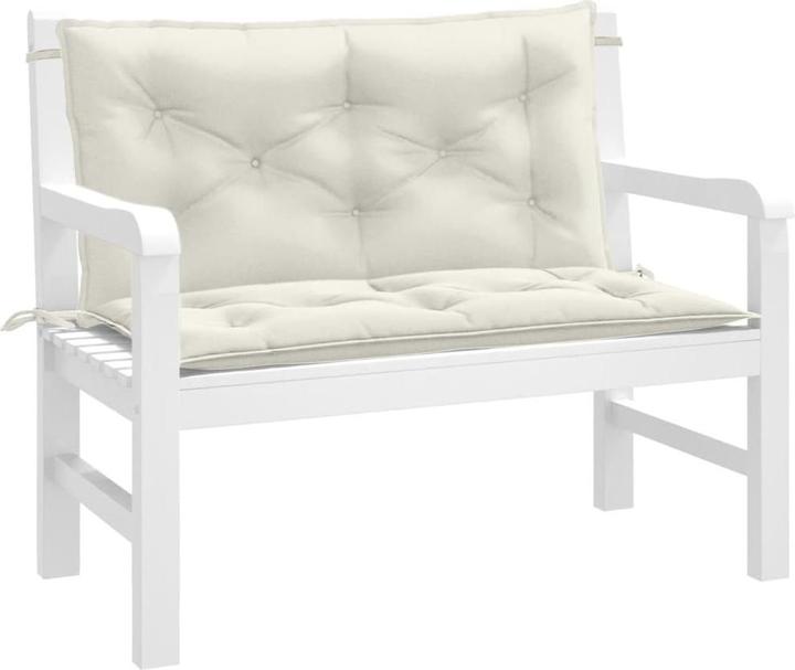 Image du produit VidaXL Coussins de banc de jardin 2 pcs. tissu (100 x 50 x 7 cm)