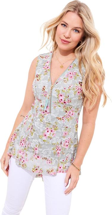 Produktbild Joe Browns Lace Zip Neck Floral Sleeveless Top (38)
