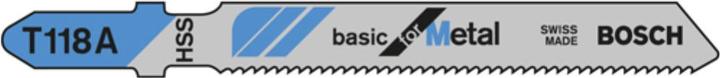 Produktbild Bosch Professional Zubehör Stichsägeblatt T 118 A Basic for Metal, 5er-Pack