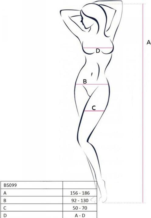 Actual product image Passion Bs099 Bodystocking Negro Talla Unica (One size)