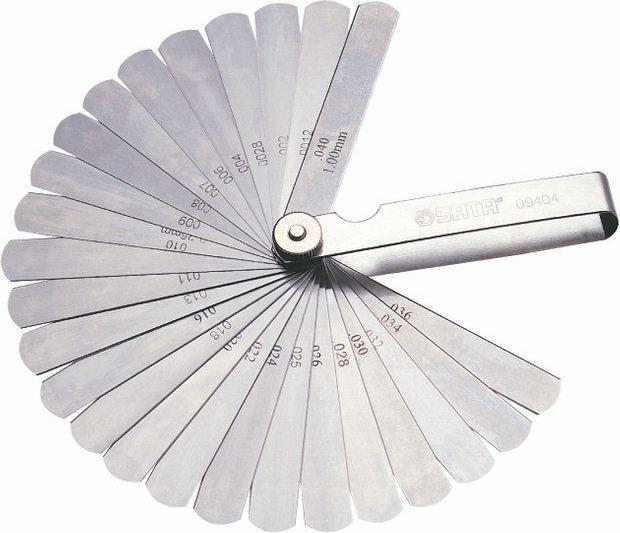 Actual product image SATA Feeler gauge, 32 sheets, 0.02-1.00 mm