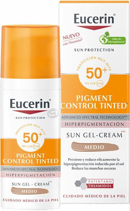 Produktbild Eucerin Pigment Control Spf50+ Mittlere Farbe 50ml (Sonnencreme Gesicht, SPF 50+, 50 ml, 103 g)