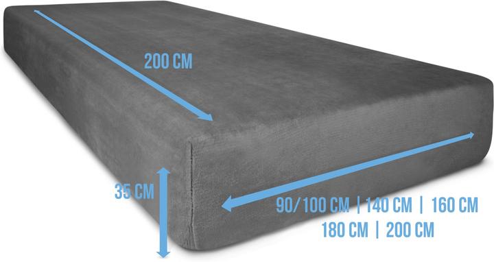 Produktbild Aspero Flanell-Spannbettlaken PERPIGNAN (180 x 200 cm)
