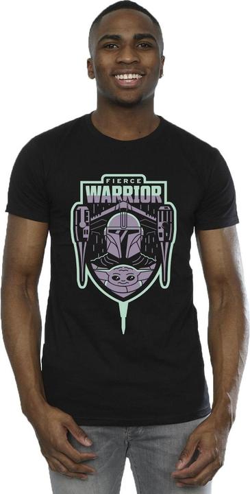 Produktbild Star Wars The Mandalorian Fierce Warrior Patch TShirt (XL)