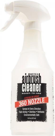 Actual product image Iwata 360° spray bottle medea Airbrush Cleaner 480ml