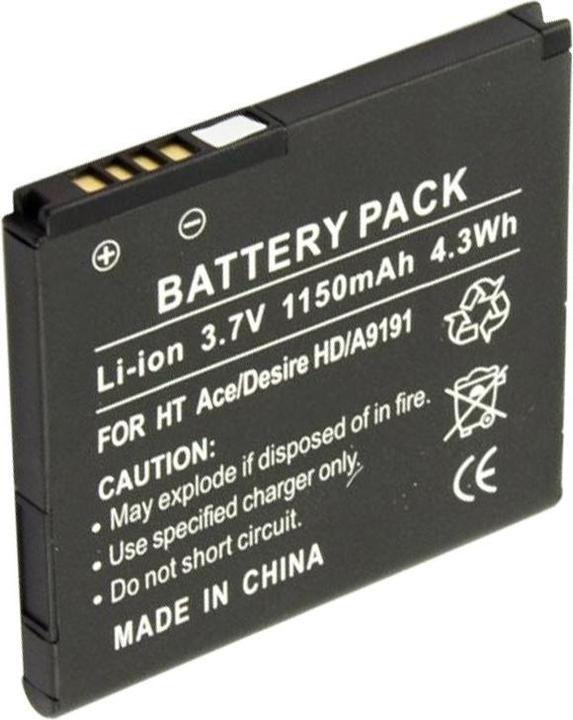 Immagine prodotto HTC Batteria BA S470, Desire HD, A9191 (1 pz., Specifico del dispositivo, 1150 mAh)
