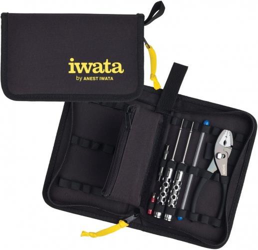 Produktbild Iwata Reparatur Tasche mit praktischem Werkzeug für Airbrushgerät