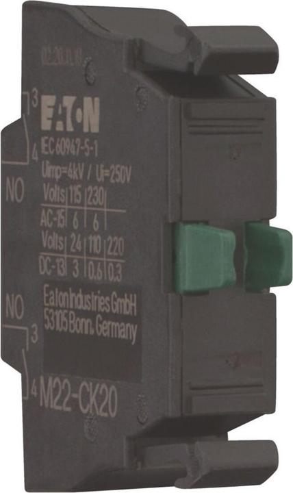 Produktbild Eaton 2 N.O. CONTACT BLOCK 22.5 MM