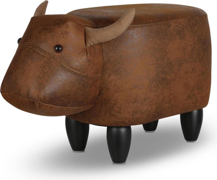 Immagine prodotto Zoosy Sgabello per bambini Mucca Bruna Marrone (Poltrona per bambini)