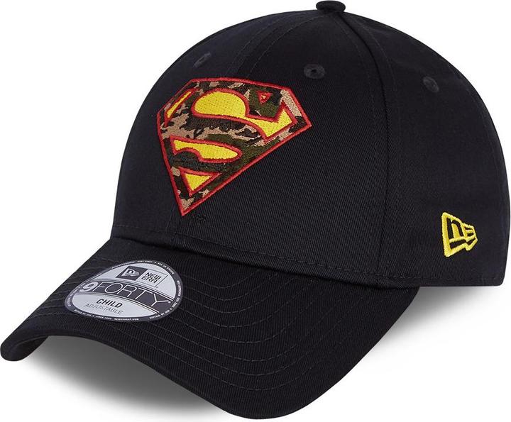 New Era 9Forty Kinder Cap - Infill SUPERMAN schwarz - Youth (55, 56, 54 C)