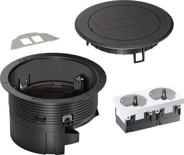 Hager Aansluitdoos R02, 2xSCHUKO Keystone