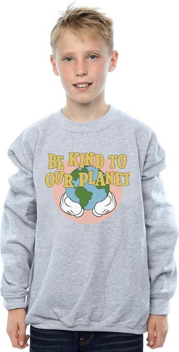 Actual product image Disney Boys Mickey Mouse Be Kind To Our Planet Sweatshirt (128)