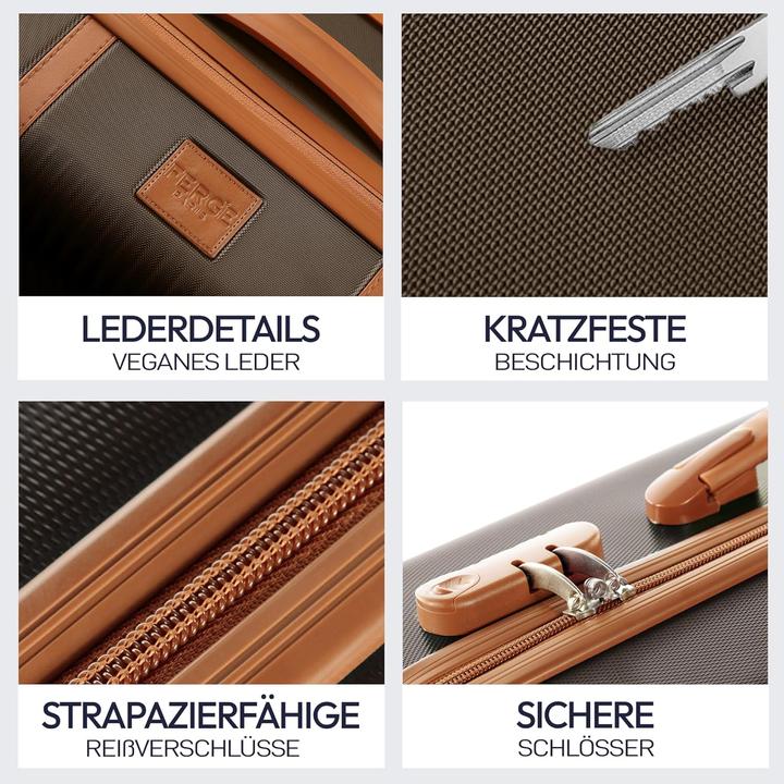 Produktbild Fergé Kofferset 3-teilig (230 l, Handgepäck (bis 50l), L (90 - 115l), XL (ab 115l))