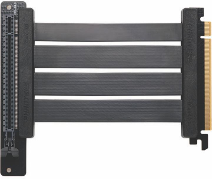 Actual product image Phanteks PCI-E 4.0 x16 riser ribbon cable, 90 degrees