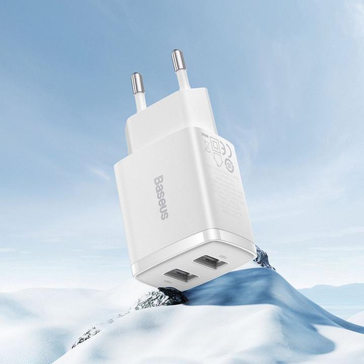 Produktbild Baseus Compact Charger 2U 10.5W EU White (10.50 W)