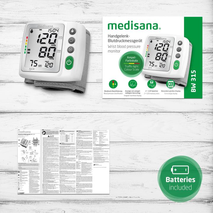 Image du produit Medisana Bw 315 (Tensiomètre au poignet)