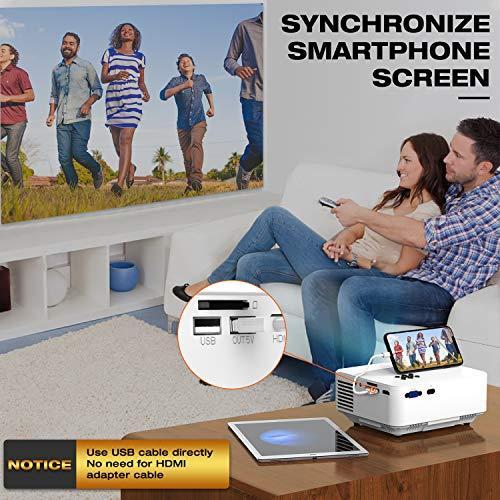 Actual product image Topvision Mini projector (Full HD, 4500 lm)