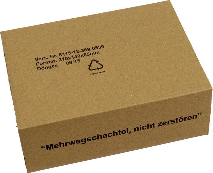 Produktbild Dönges Mehrwegschachtel mit Noppenschaum, 280 x 110 x 110 mm, 30 mm