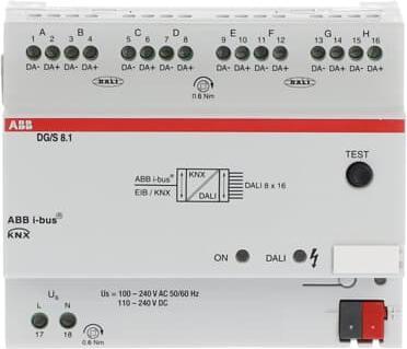 Actual product image ABB Dali gateway 8-fold DG/S8.1
