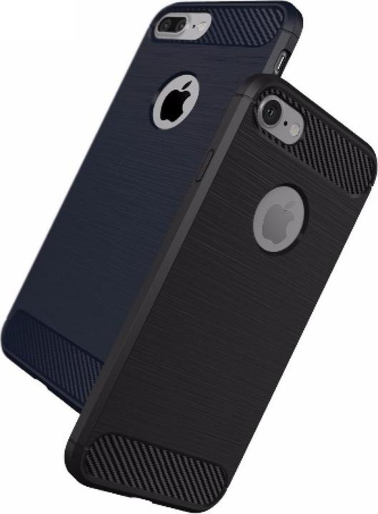 Actual product image Screenguard Apple iPhone 7 Case Carbon Brushed Soft TPU (Apple iPhone 7)
