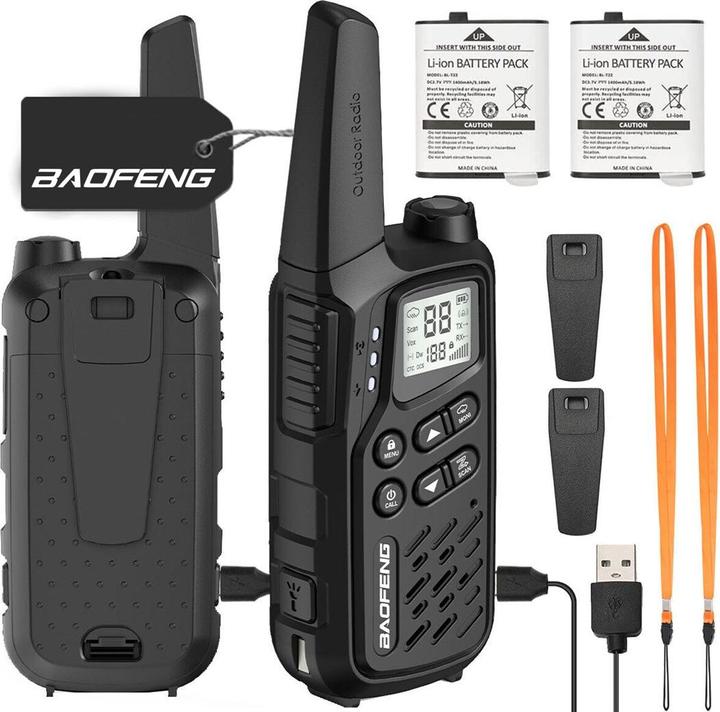 Actual product image Baofeng Walkie-Talkie BF-T25E Black (10 km)