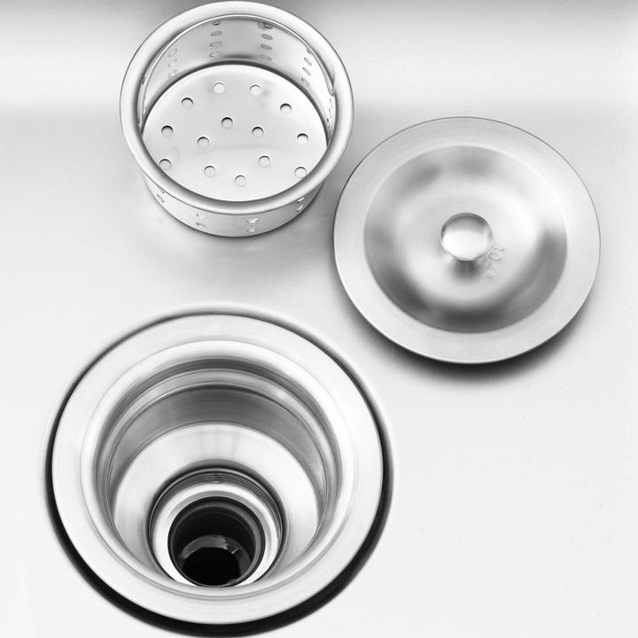 Produktbild Royal Catering Spülenschrank Spülenunterschrank Spülschrank Edelstahl Becken: 400x400x300 mm (Aufsatzspülbecken, 30 cm, 60 cm)