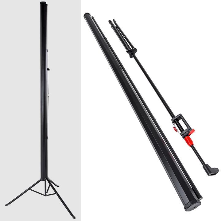 Produktbild tectake Stativ Beamer Leinwand (98.43", 1:1)