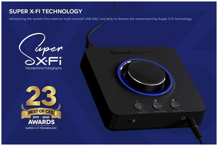 Produktbild Creative Sound Blaster X3 (Kopfhörer, Mikrofoneingang, USB-C)